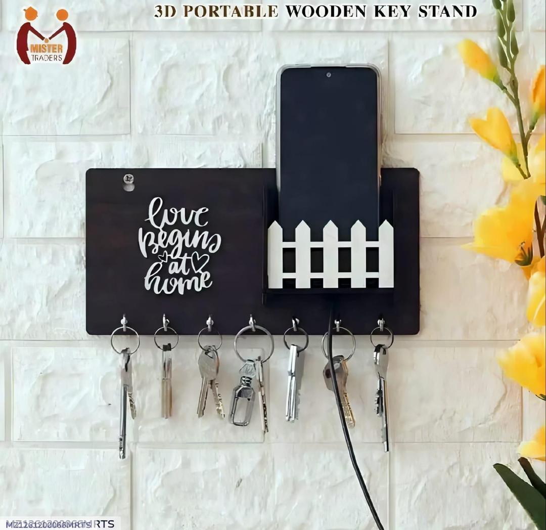 Wall-Mounted Key & Phone Holder