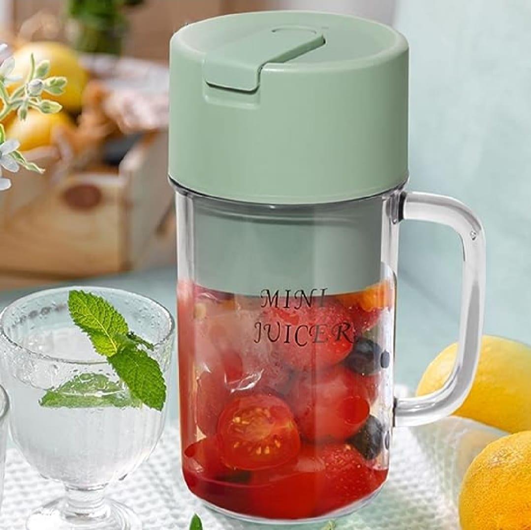 Mini Juicer Green Portable 500ml Rechargeable