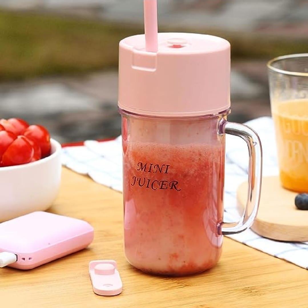 Mini Juicer Green Portable 500ml Rechargeable