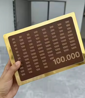 Golden Umrah Saving Wooden Box